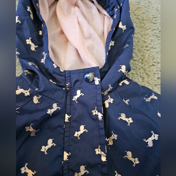 OshKosh B'gosh Pink Unicorn Zip Up Hooded Jacket Girls (2T) - Picture 5 of 5